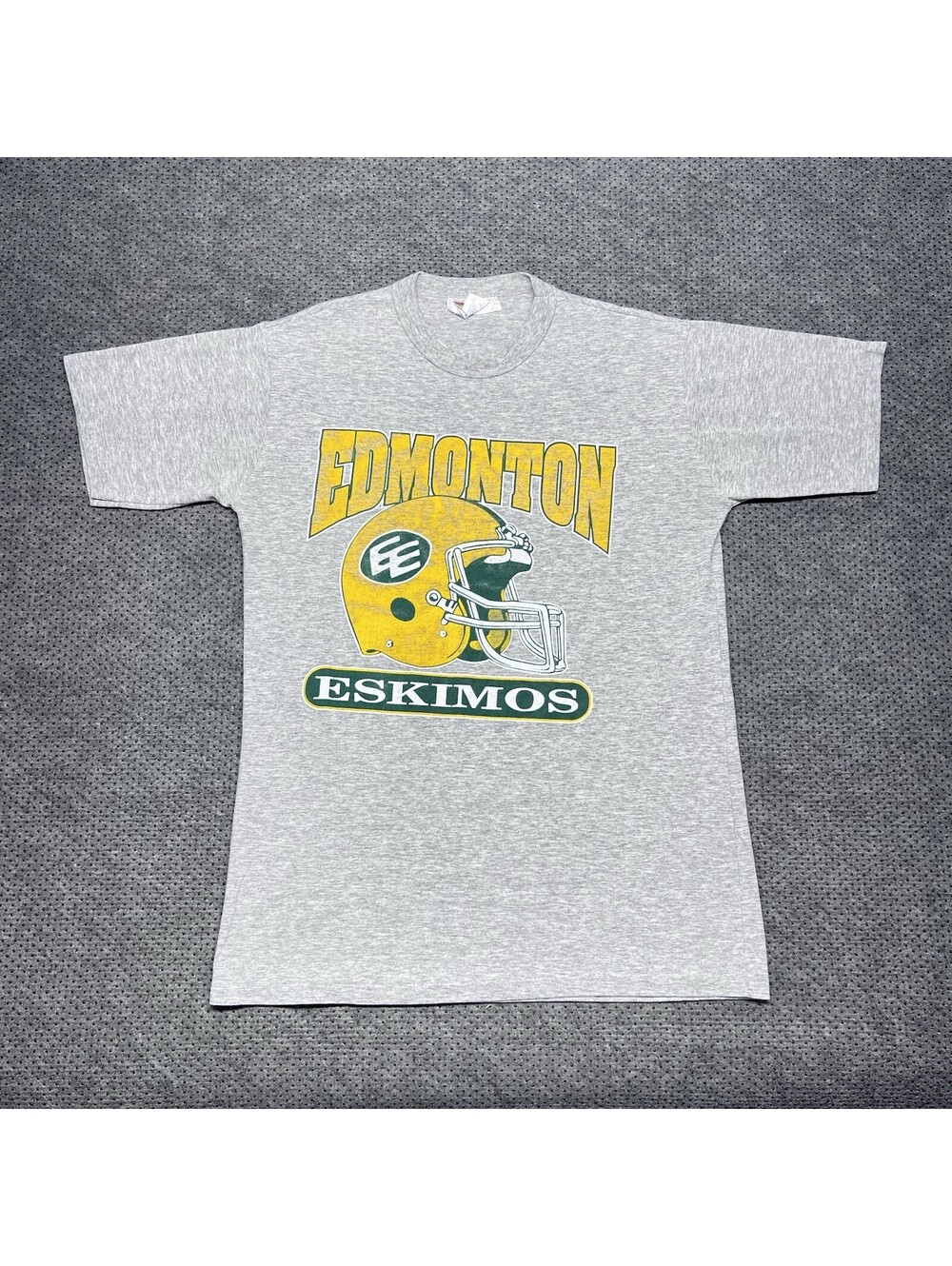 Vintage 80s Edmonton Eskimos Canadian Football League T-Shirt medium RARE MENS